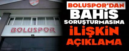 BOLUSPOR'DAN BAHS SORUTURMASINA LKN AIKLAMA