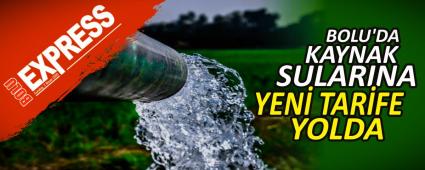 BOLU'DA KAYNAK SULARINA YEN TARFE YOLDA