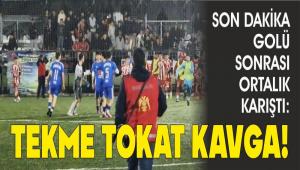 SON DAKİKA GOLÜ SONRASI ORTALIK KARIŞTI: TEKME TOKAT KAVGA! SON DAKİKA GOLÜ SONRASI ORTALIK KARIŞTI: TEKME TOKAT KAVGA!