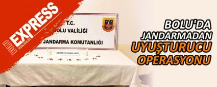 BOLU'DA JANDARMADAN UYU�TURUCU OPERASYONU